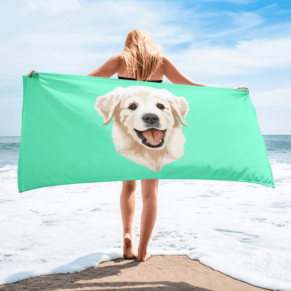 Custom Pet Beach Towel