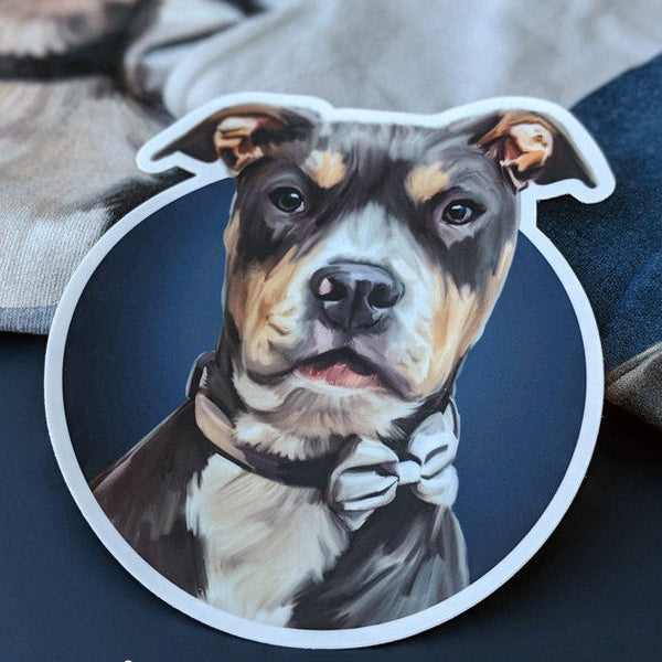 Custom Die Cut Pet Portrait (Set of 10)