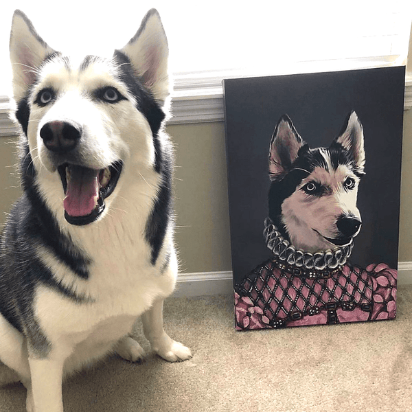 The Pink Princess - Custom Pet Canvas