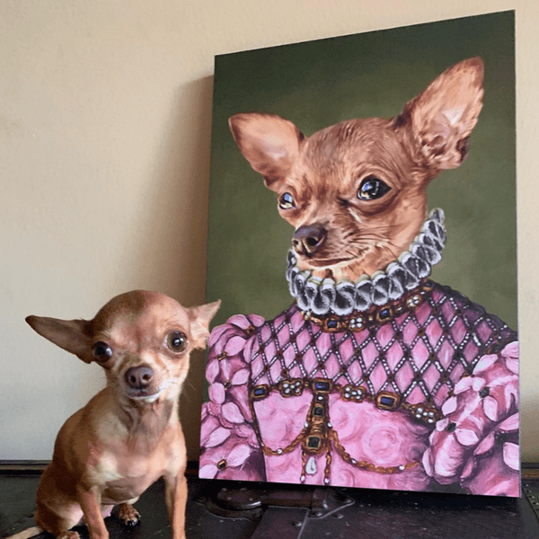 The Pink Princess - Custom Pet Canvas